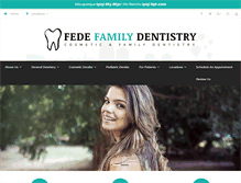 Tablet Screenshot of fedefamilydentistry.com